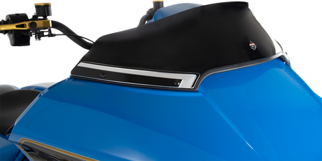PERFORMANCE MACHINE (PM) Windshield Trim - Scallop - Contrast Cut - FLTR '15+ 0209-2018SCA-BM