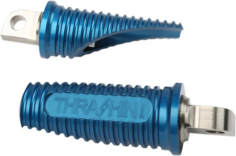 THRASHIN SUPPLY CO. Front Canyon Footpegs - Blue - Softail TSC-2018-4-SF