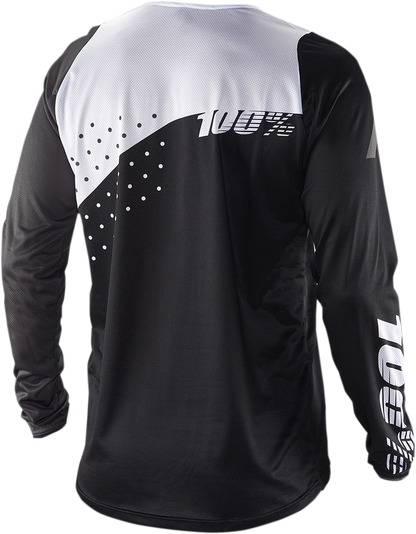 100% R-Core Long-Sleeve Jersey - Black/White - Medium 40005-00011