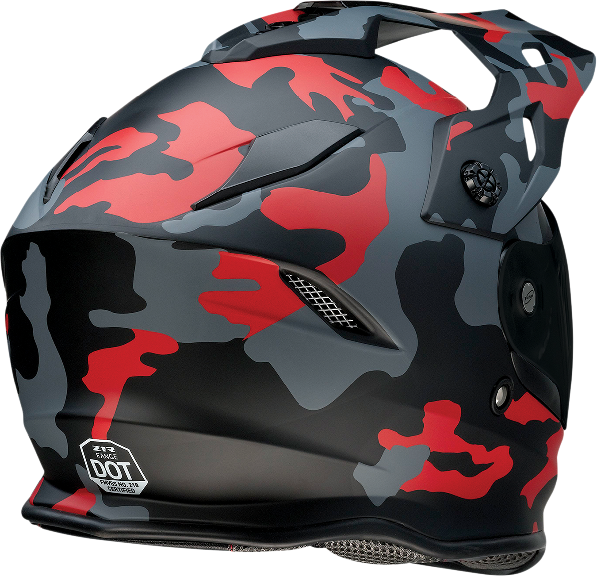 Z1R Range Helmet - Camo - Red - Small 0140-0094