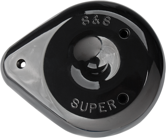 S&S CYCLE Teardrop Air Cleaner Cover - Gloss Black 170-0384A