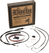 BURLY BRAND Control Kit - 15" Ape Hanger Handlebars - ABS B30-1235