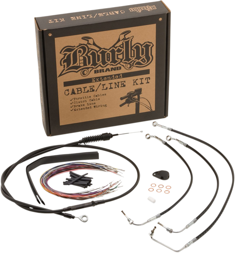 BURLY BRAND Control Kit - 13" Ape Hanger Handlebars B30-1236