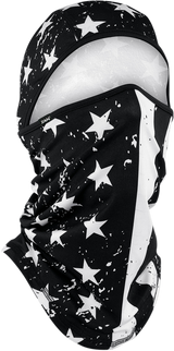 IN STOCK ZAN HEADGEAR SportFlex Convertible Balaclava - Black/White Flag WB4L091