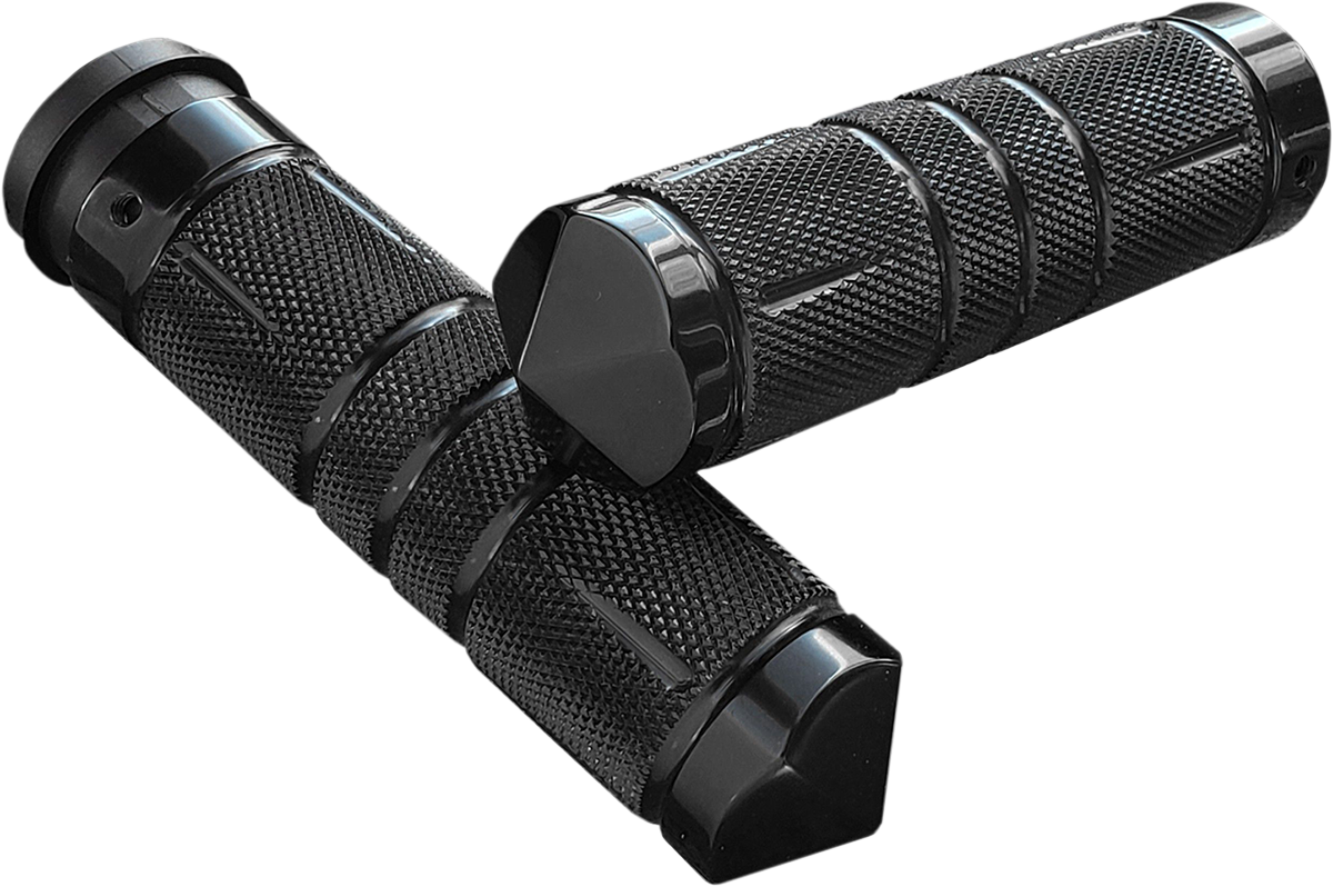 ACCUTRONIX Grips - Knurled - Diamond - TBW - Black GR101-SKIB