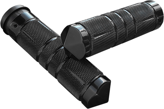 ACCUTRONIX Grips - Knurled - Diamond - TBW - Black GR101-SKIB