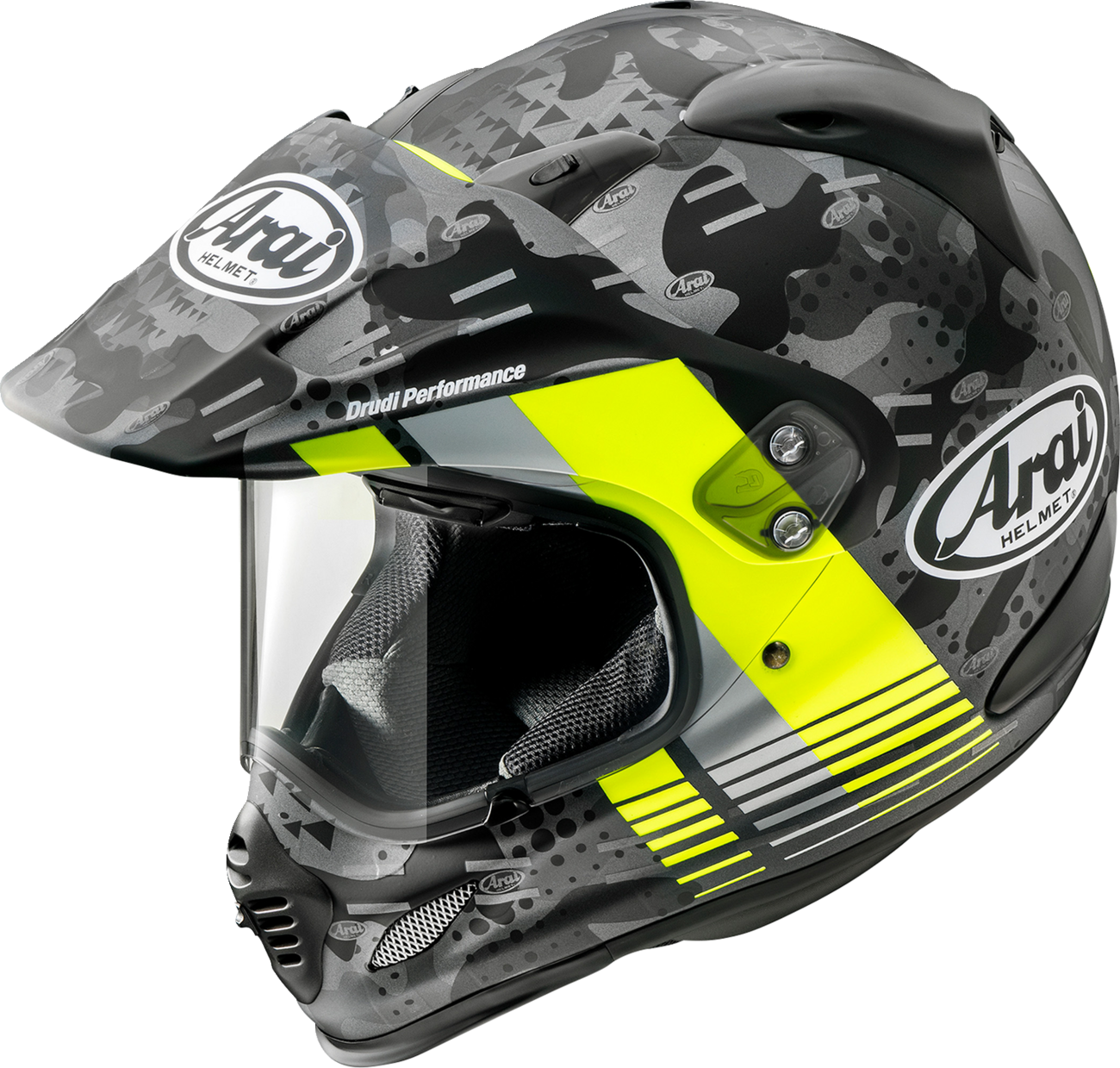 Casco ARAI XD-4 - Funda - Amarillo Fluorescente Frost - XS 0140-0179 