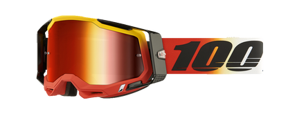 100% Racecraft 2 Goggles - Ogusto - Red Mirror 50010-00024