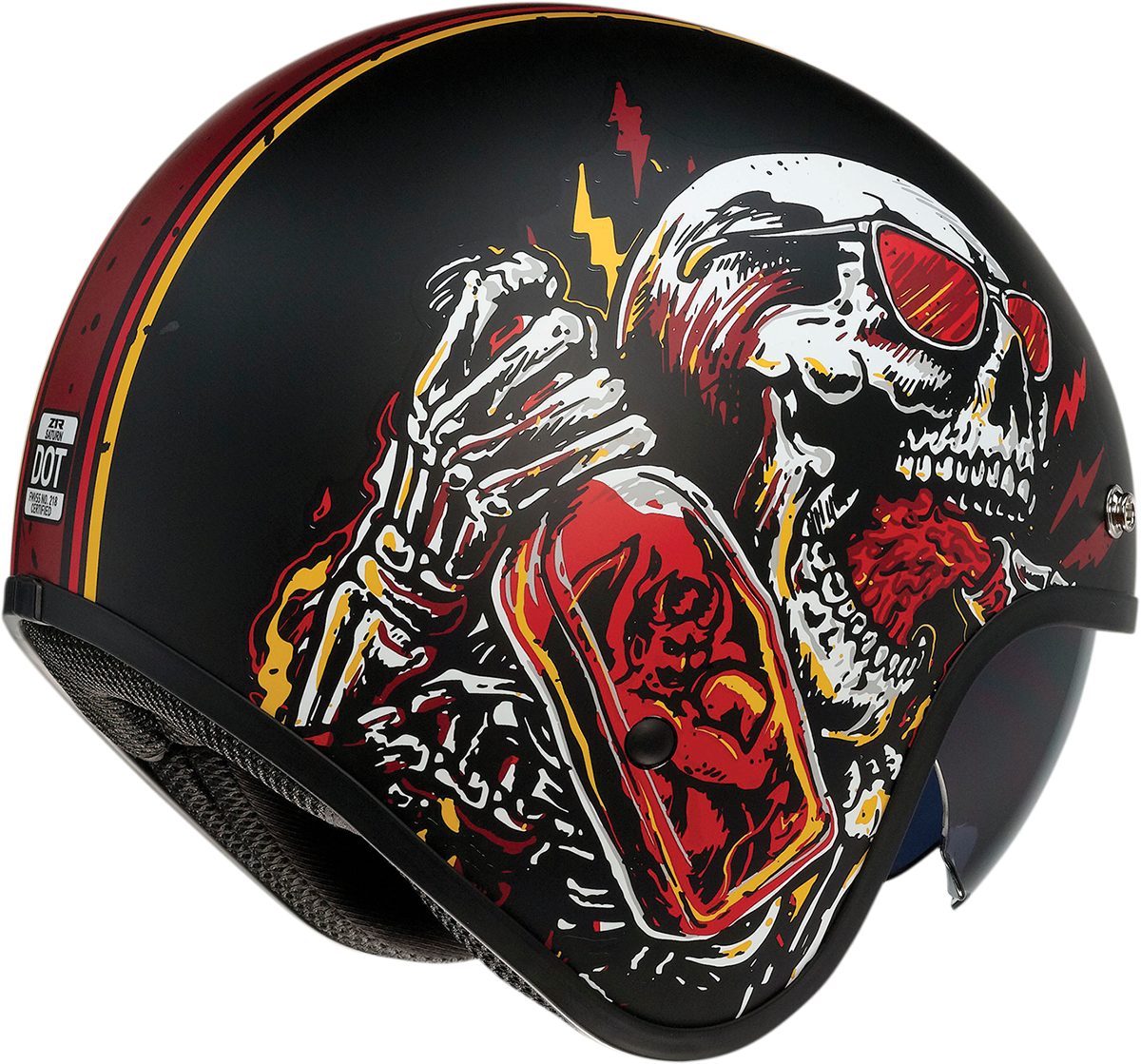 Z1R Saturn Helmet - Devil Made Me - Black/Red - Small 0104-2817