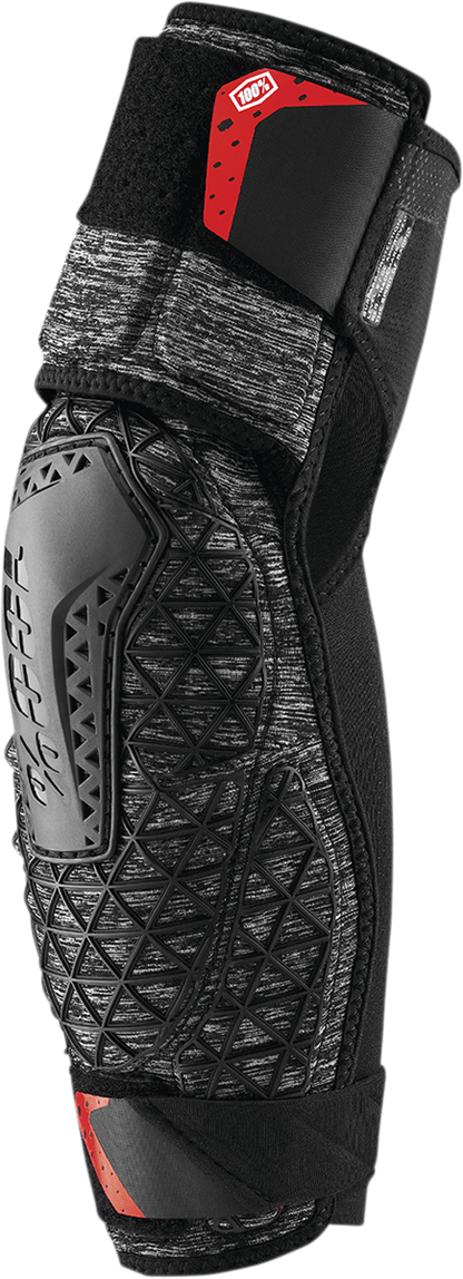 100% Surpass Elbow Guards - Gray/Black - XL 70008-00008