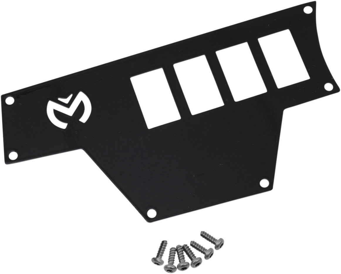 MOOSE UTILITY Dash Plate - Large - Left - Black 100-4360-PU