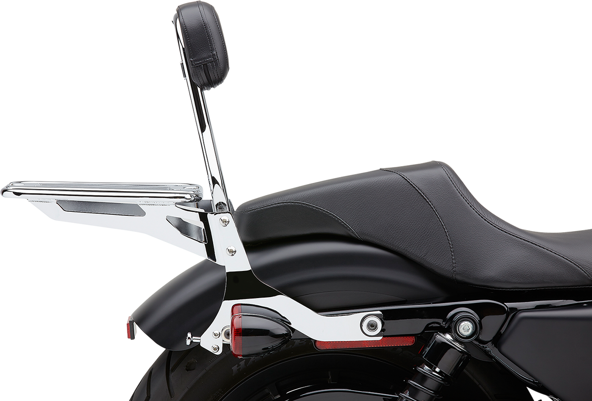 COBRA Backrest Kit - 14" - Chrome - XL N/F XL 1200CX 602-2005