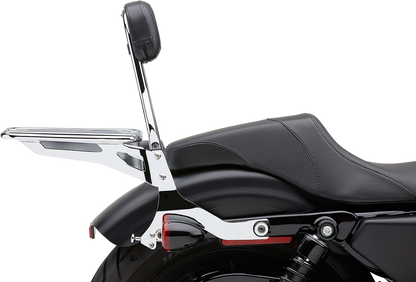 COBRA Backrest Kit - 14" - Chrome - XL N/F XL 1200CX 602-2005