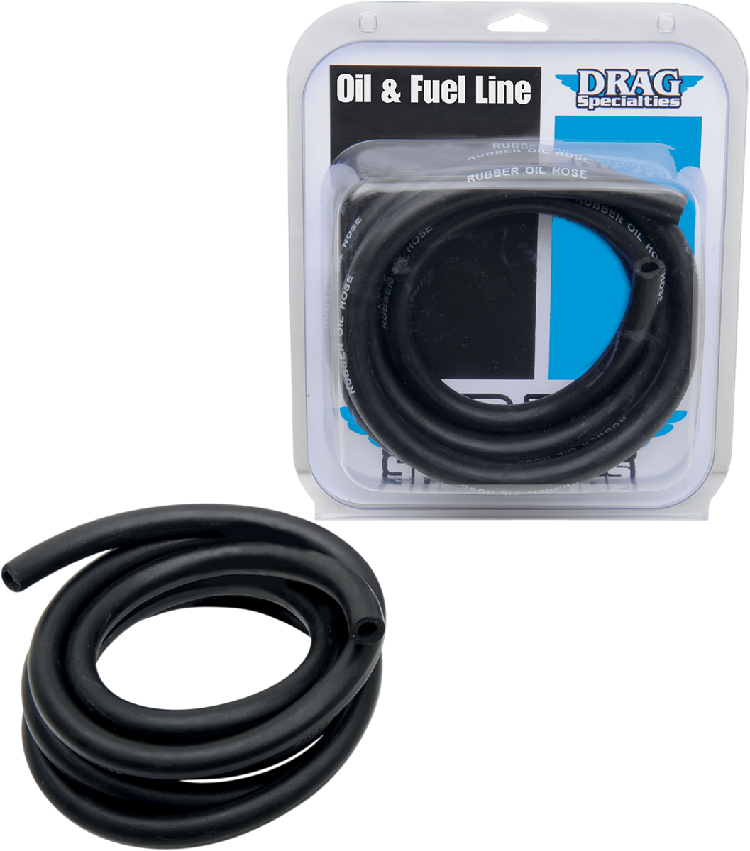 DRAG SPECIALTIES Oil Line - Black - 3/8" - 8' DOH-0388