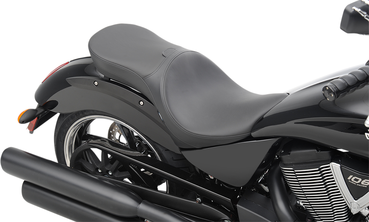 DRAG SPECIALTIES Low Profile Seat - Driver's Backrest - Smooth - Vegas N/F 14-16 GUNNER 0810-1605