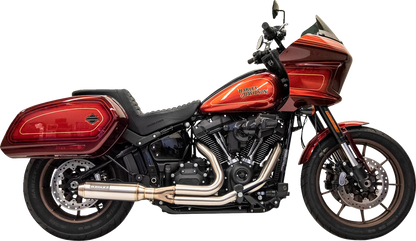 BASSANI XHAUST Road Rage Stainless 2-into-1 Exhaust System - Super Bike Muffler 1S78SS