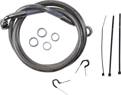 DRAG SPECIALTIES Brake Line - Front (Upper) - Stainless Steel 640210