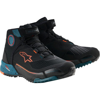 ALPINESTARS CR-X Drystar® Shoes - Black/Petrol/Orange - US 12.5 / EU 46 2611820-1649-12.5