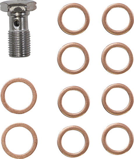 LA CHOPPERS Handlebar Cable/Brake Line Kit - 15" - 17" Ape Hanger Handlebars - Stainless Steel LA-8056KT-16