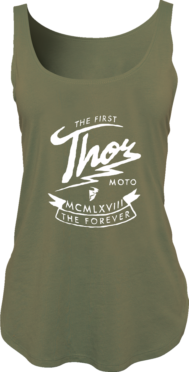 THOR Women's Thunder Tank Top - Military Green - XL 3031-4129