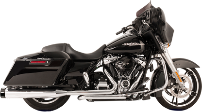 S&S CYCLE El Dorado Dual Exhaust System - Chrome - Black Tracer 550-0701C