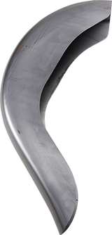 KLOCK WERKS Benchmark 4" Stretched Rear Fender - Smooth - Steel - For Custom Application KWF-02-0401