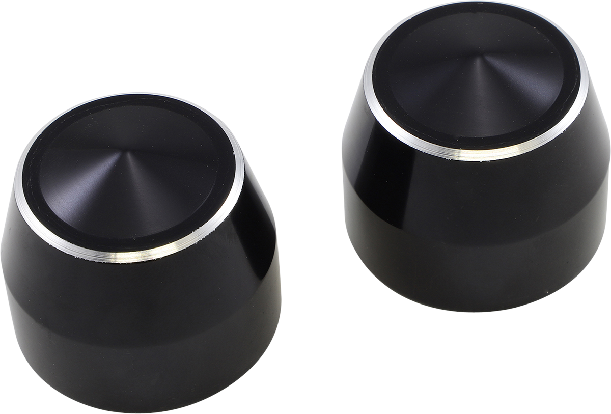 ACCUTRONIX Axle Caps - Black - Elite - 25 mm TAC102-EN