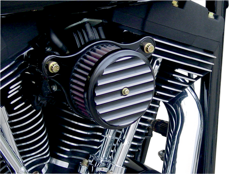 JOKER MACHINE Air Cleaner - Fin - Black - Twin Cam 02-142B