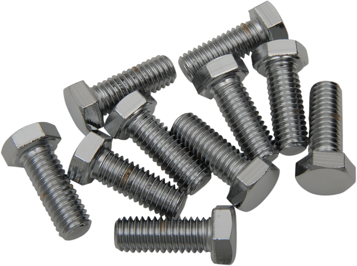 DRAG SPECIALTIES Bolts - Hex-Head - Chrome - 3/8"-16 x 1-1/4" MPB133