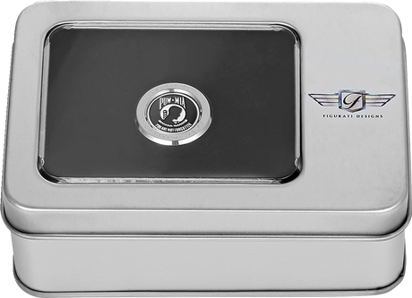 FIGURATI DESIGNS Heel-Toe Shifter Cover - POW MIA - Stainless Steel FD50-HTSC-SS