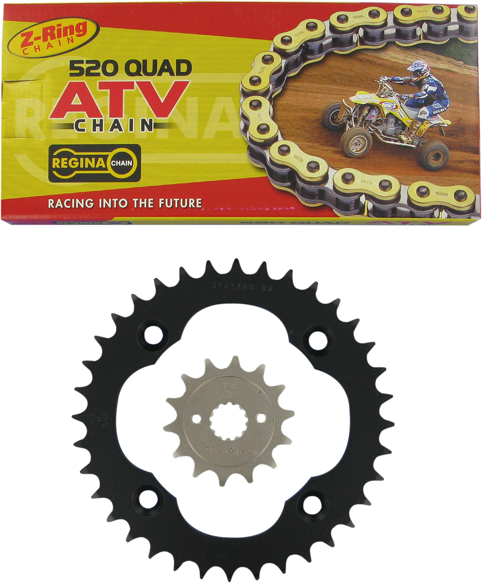 REGINA Chain and Sprocket Kit - Suzuki - Quad Racer - '06-'09 5QUAD/096KSU026