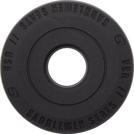 SADDLEMEN Dominator Pillion Pad - Standard Reach - Black w/ Gray Stitching - FL/FX '06-'17 806-12-0162