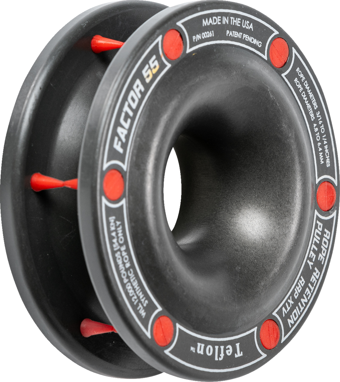 FACTOR 55 Rope Retention Pulley - Black 261
