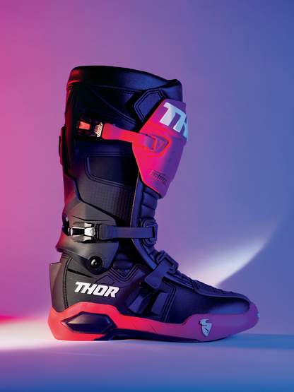 THOR Radial Boots - Red/Black - Size 10 3410-2247