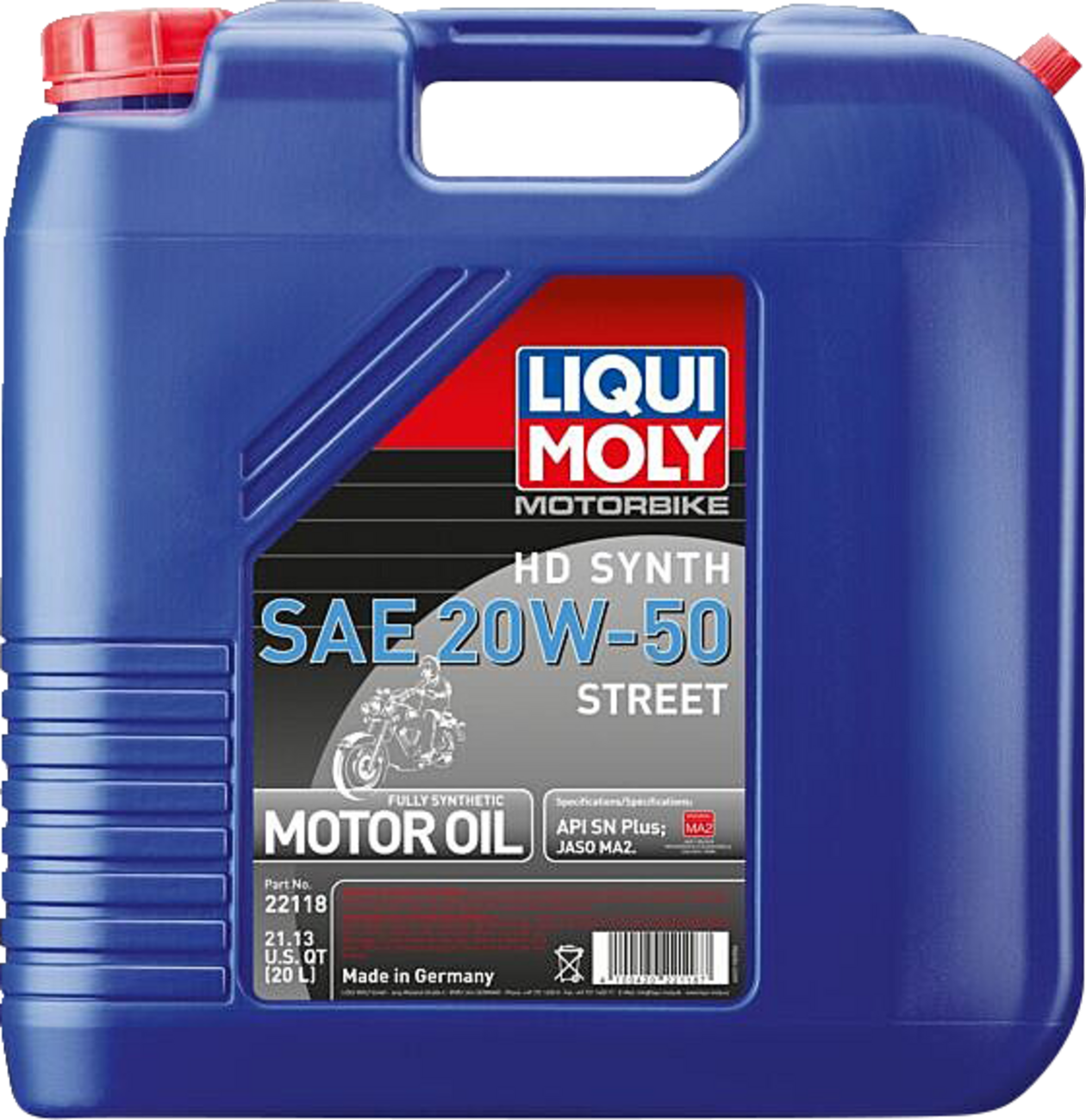 LIQUI MOLY H-D Synthetic 4T Street Oil - 20W-50 - 20L 22118