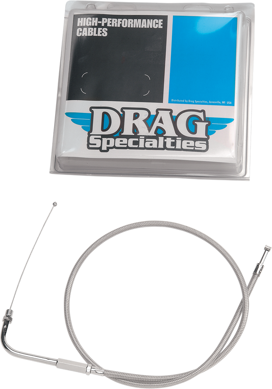 DRAG SPECIALTIES Throttle Cable - 38" - Braided 5330600B