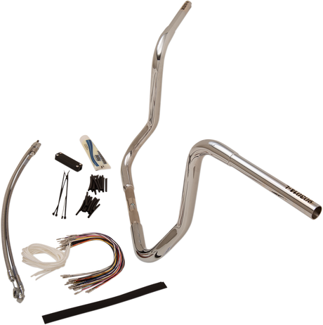 FAT BAGGERS INC. Handlebar Kit - Rounded Top - 14" - Chrome 909414