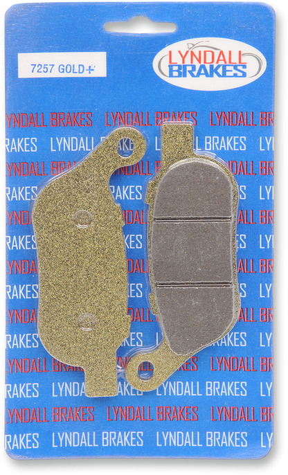 LYNDALL RACING BRAKES LLC Gold-Plus Brake Pads - Harley-Davidson 7257-GPLUS