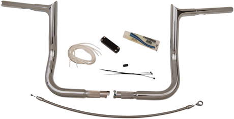 FAT BAGGERS INC. Handlebar Kit - Pointed Top - 12" - Chrome 909112