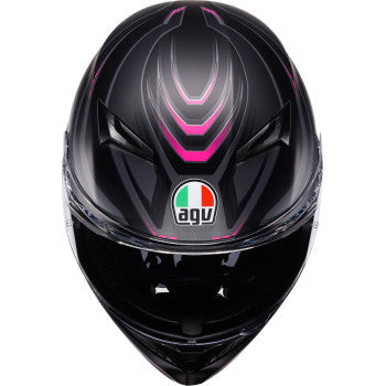 AGV Helmet K3 Syth Matte Black/Pink Xs 2118381004-025-XS