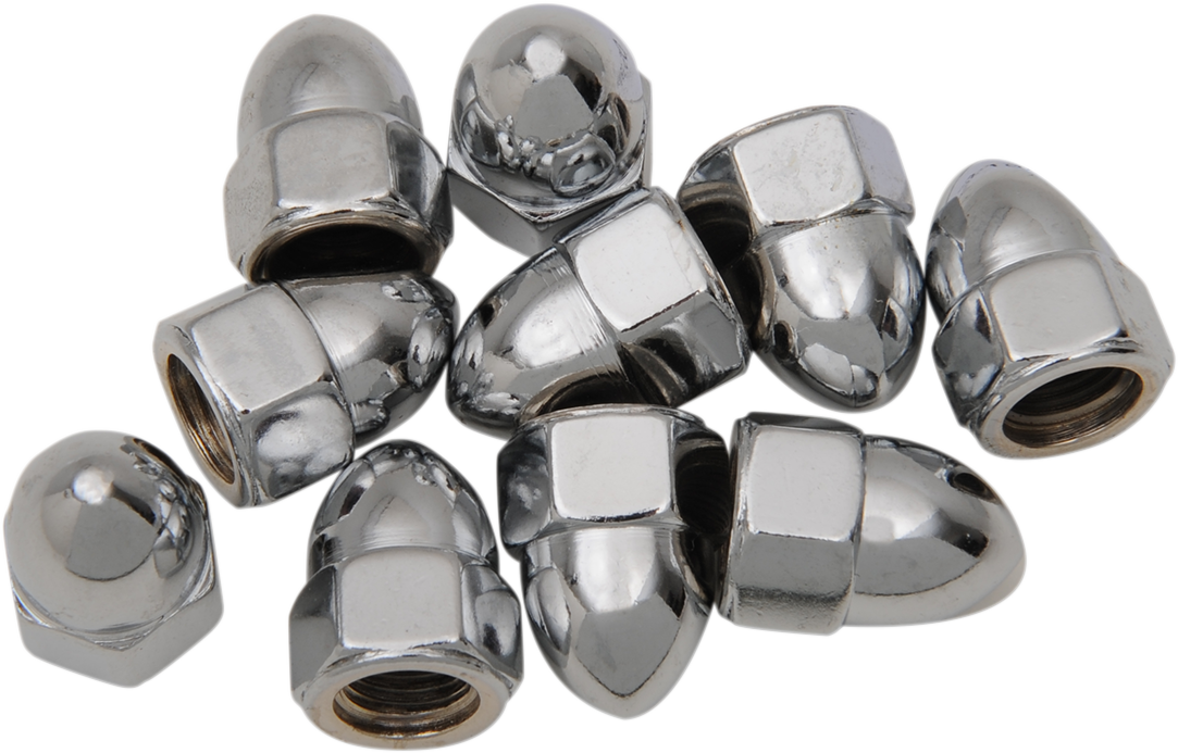 DRAG SPECIALTIES Nut - Acorn - Chrome - 3/8"-16 MPB107