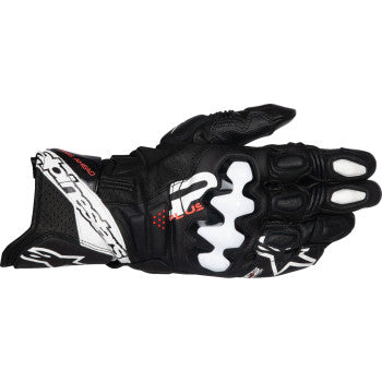 ALPINESTARS GP Plus R V3 Leather Gloves - Black/White - Medium 3550825-12-M