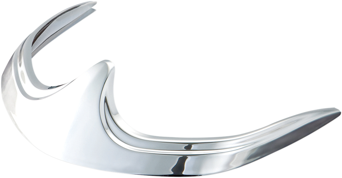 SHOW CHROME Fender Tip Accent - Chrome - Front 55-147