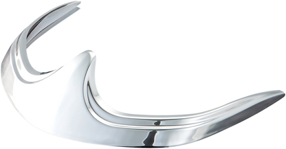 SHOW CHROME Fender Tip Accent - Chrome - Front 55-147