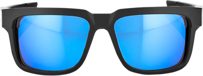 100% Type-S Sunglasses - Black - Blue Mirror 61032-019-75