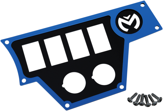 MOOSE UTILITY Dash Plate - Large - Right - Blue 100-4372-PU