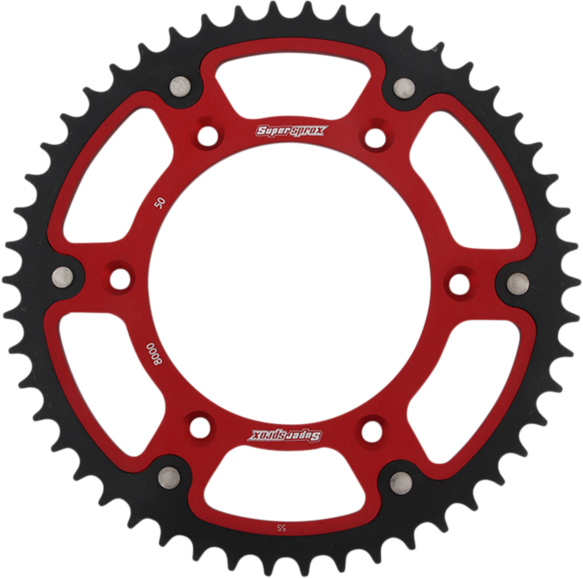 SUPERSPROX Stealth Rear Sprocket - 50 Tooth - Red - Beta RST-8000-50-RED