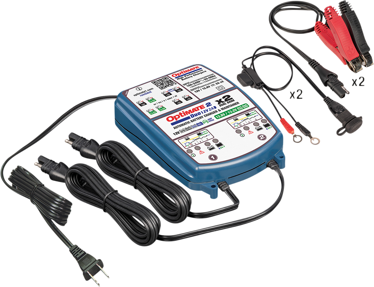 TECMATE Battery Charger/Maintainer - 2-Bank TM-571