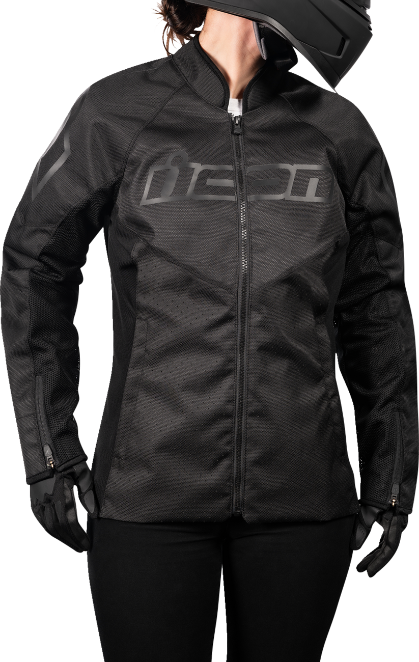 ICON Women's Hooligan™ CE Jacket - Black - 2XL 2822-1481