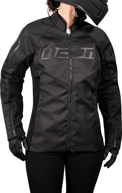 ICON Women's Hooligan™ CE Jacket - Black - 2XL 2822-1481